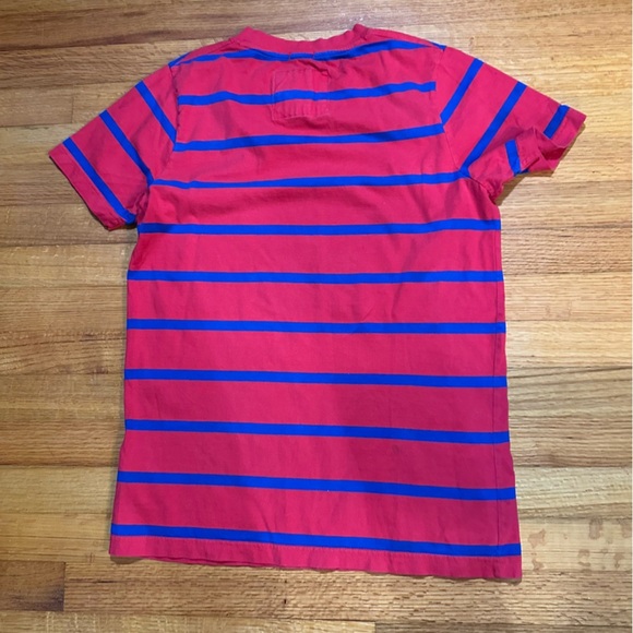 Abercrombie and fitch Muscle stripe shirt men’s Large red (j10) - Picture 4 of 7